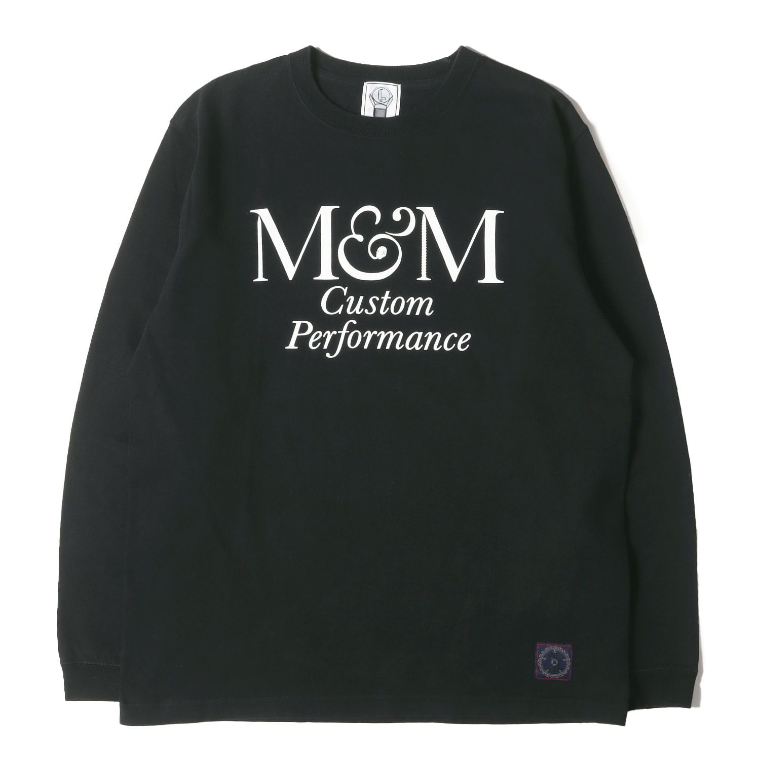 M&M エムアンドエム Tシャツ ブラック 黒 サイズ:L | ブランドロゴ 