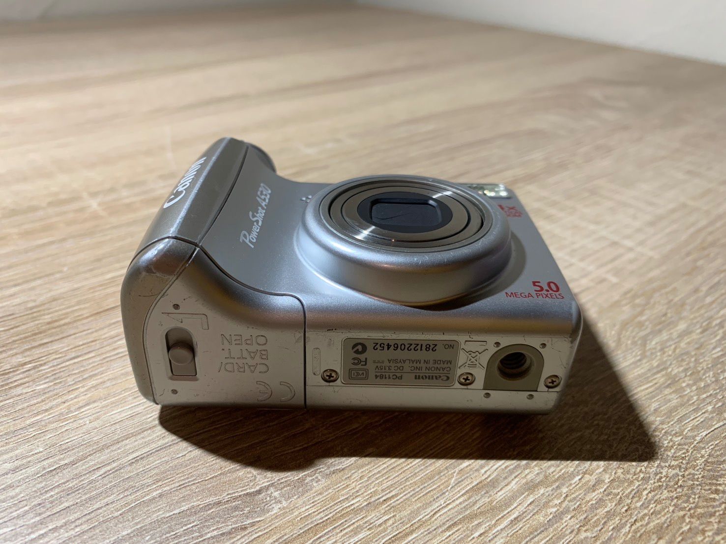 7899 Canon PowerShot A530 シルバー デジカメ 動作確認済み - メルカリ