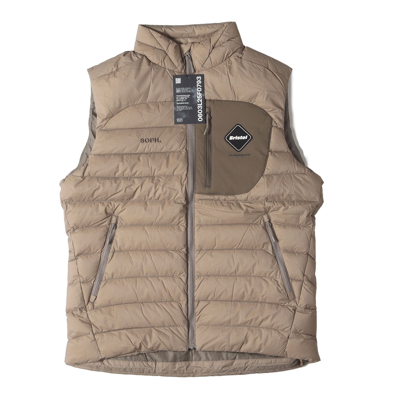 新品】F.C.Real Bristol エフシーレアルブリストル ベスト ベージュ