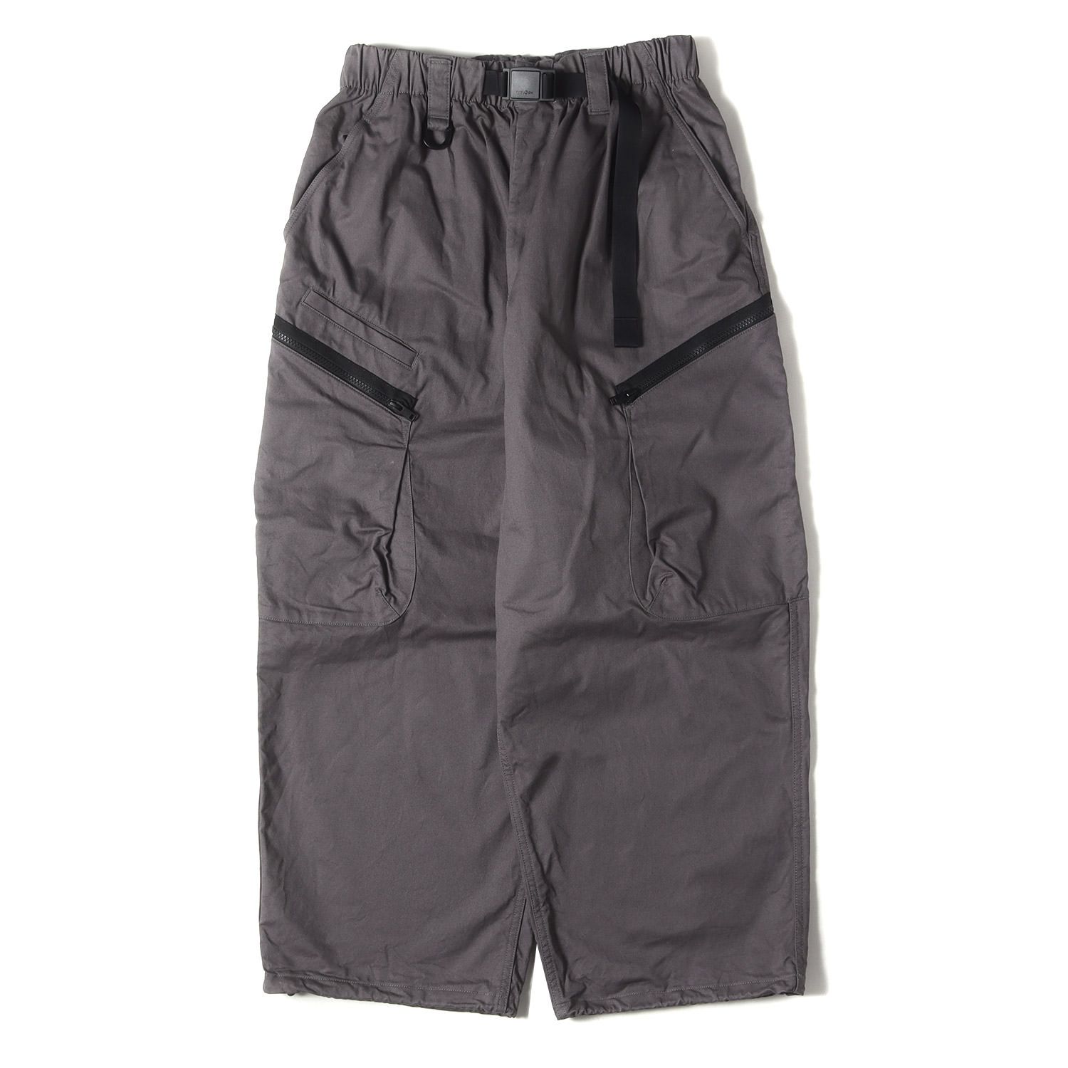 Y-3 ワイスリー パンツ グレー サイズ:XS | 25AW ツイル カーゴパンツ