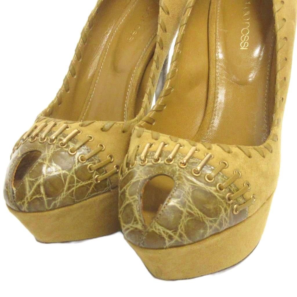 セルジオロッシ Sergio rossi ハイヒール パンプス オープントゥ