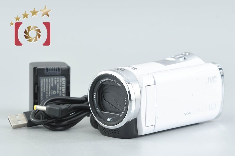中古】JVC ケンウッド Everio GZ-E600-W ホワイト デジタルビデオ