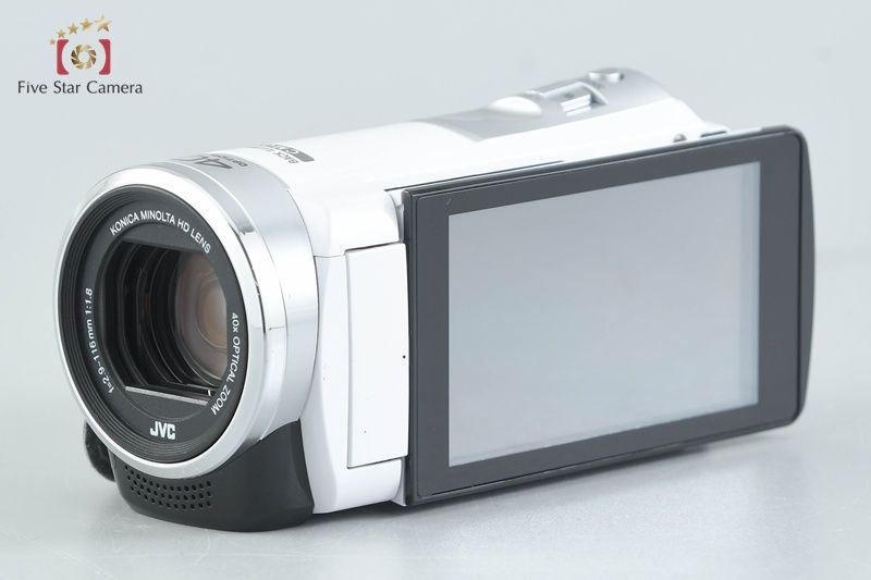 中古】JVC ケンウッド Everio GZ-E600-W ホワイト デジタルビデオ