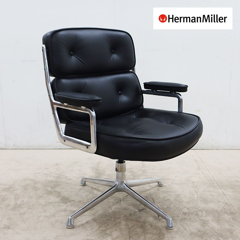 Herman Miller ハーマンミラー イームズエグゼクティブチェア タイムライフチェア 4本脚 革 レザー ヴィンテージ 60年代