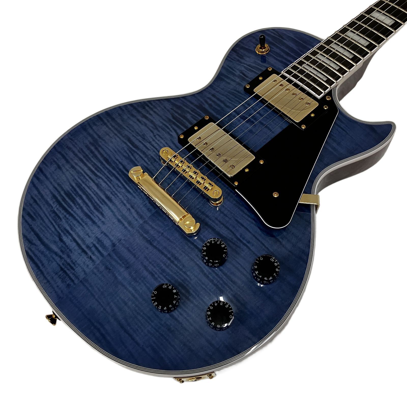 Bacchus DUKE-CTM-FM ST-BLU エレキギター バッカス レスポールタイプ