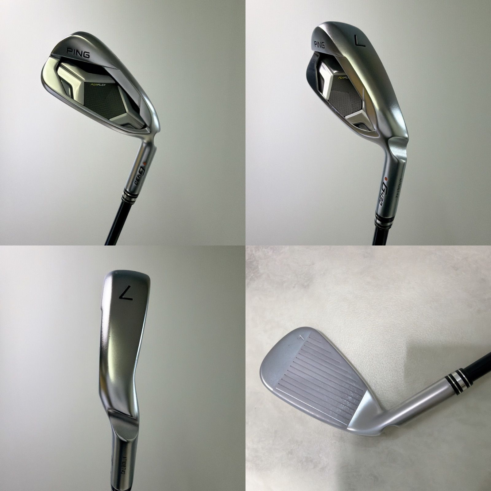 美品 PING G430 2023 7番単品アイアン 純正カーボン ALTA JCB ブラック