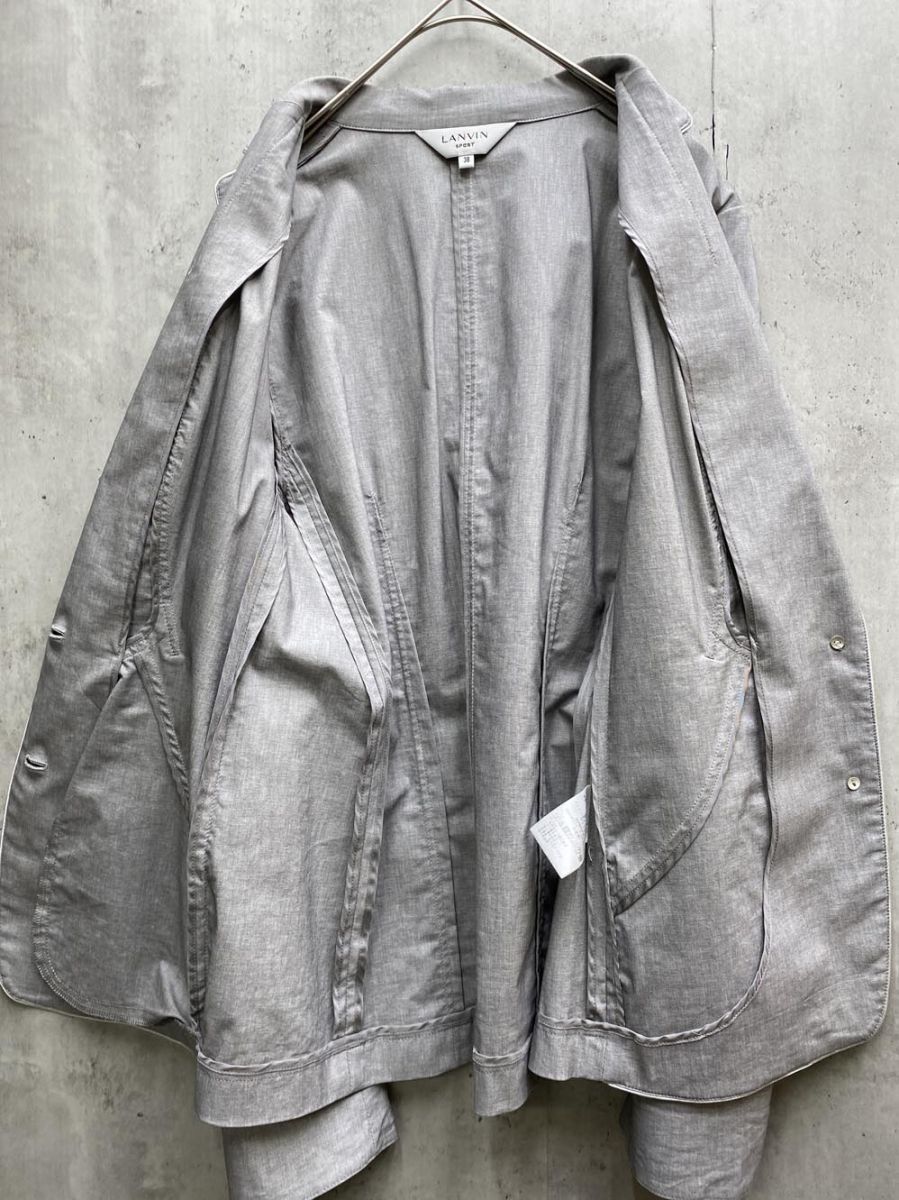 LANVIN SPORT ランバン スポール ゴルフ ジャケット size38/グレー