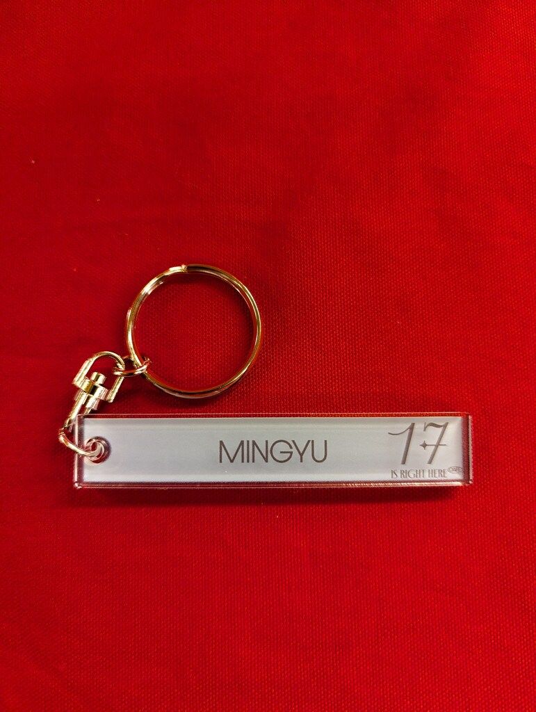 17セット　海外購入 キーホルダー　未使用 SEVENTEEN CAFE2024 17 IS RIGHT HERE MINGYU アクリルキーホルダー