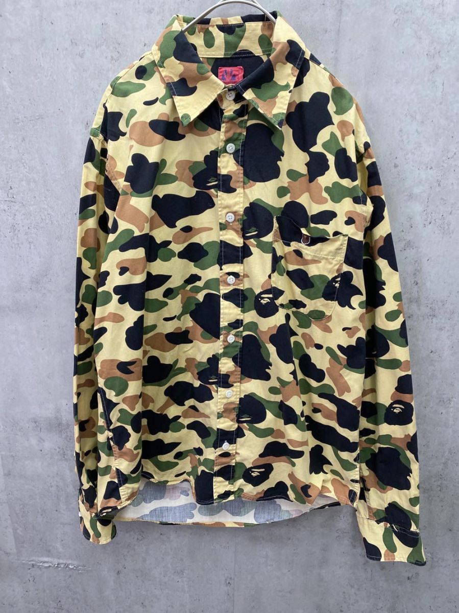 A BATHING APE アベイシングエイプ カモフラージュ 迷彩 ポケット付き