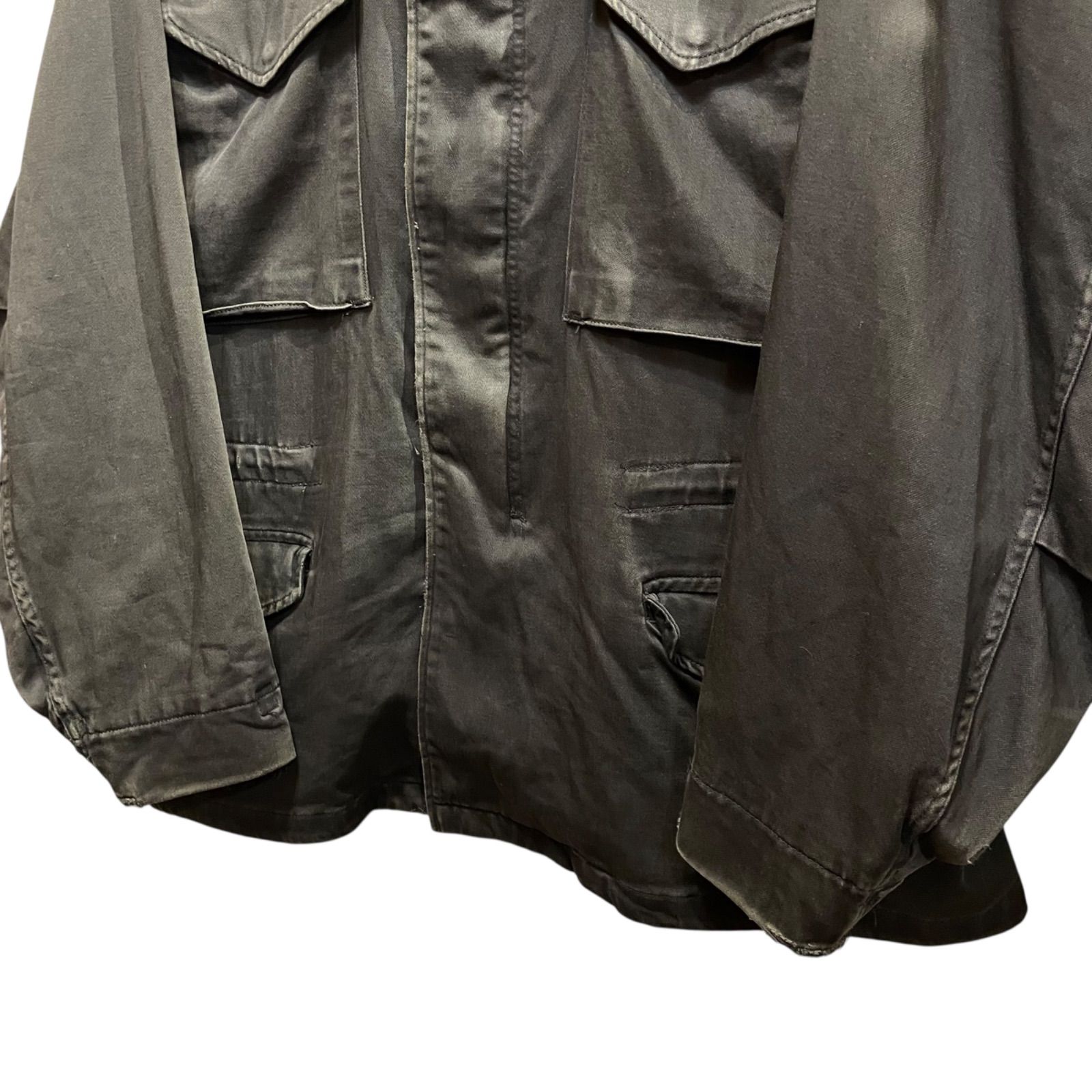 80s ALPHA M-65 Field Jacket 黒 L アルファ社製 民間 コットン100
