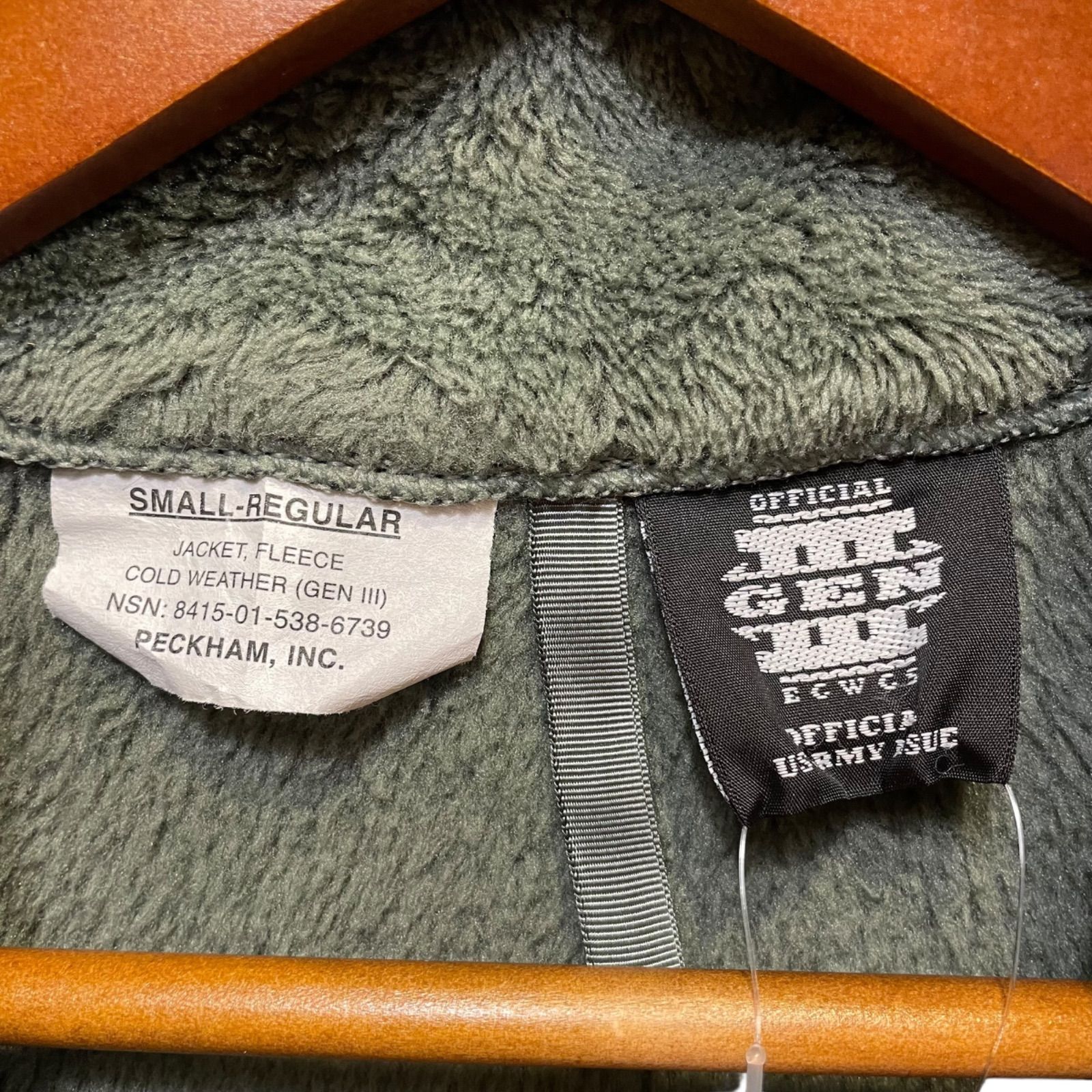 PECKHAM ECWCS Gen3 Level3 Fleece Jacket オリーブ S-R ペッカム社製