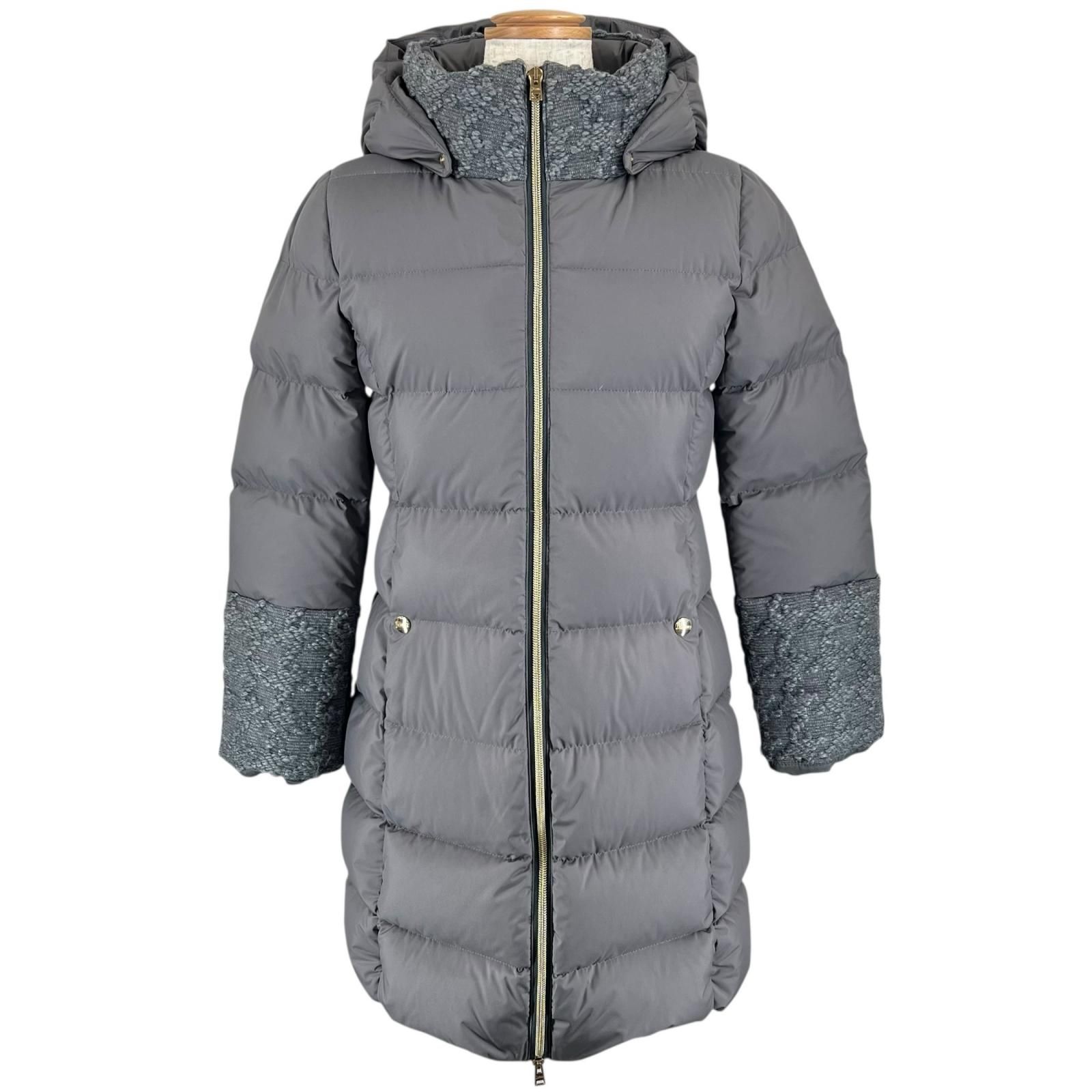 極美品△Herno ヘルノ ポリエステル アセテート ロゴボタン ツイード