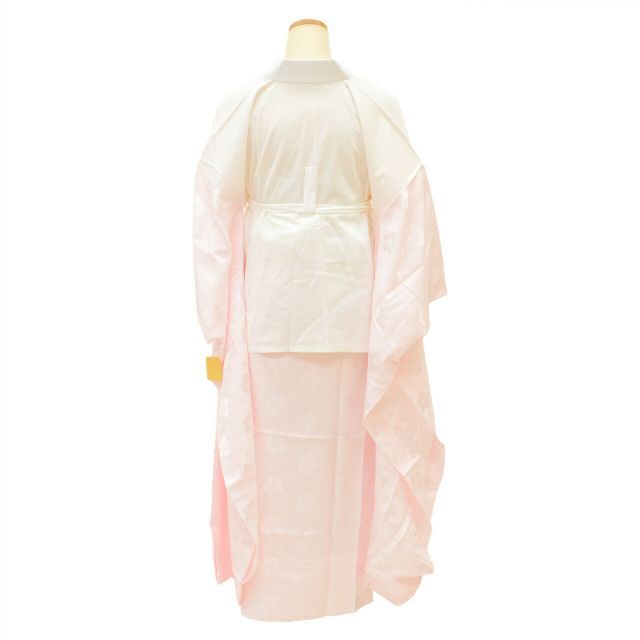 長襦袢 二部式 単衣 振袖用 化繊 木綿 リサイクル長襦袢 美品 未使用品