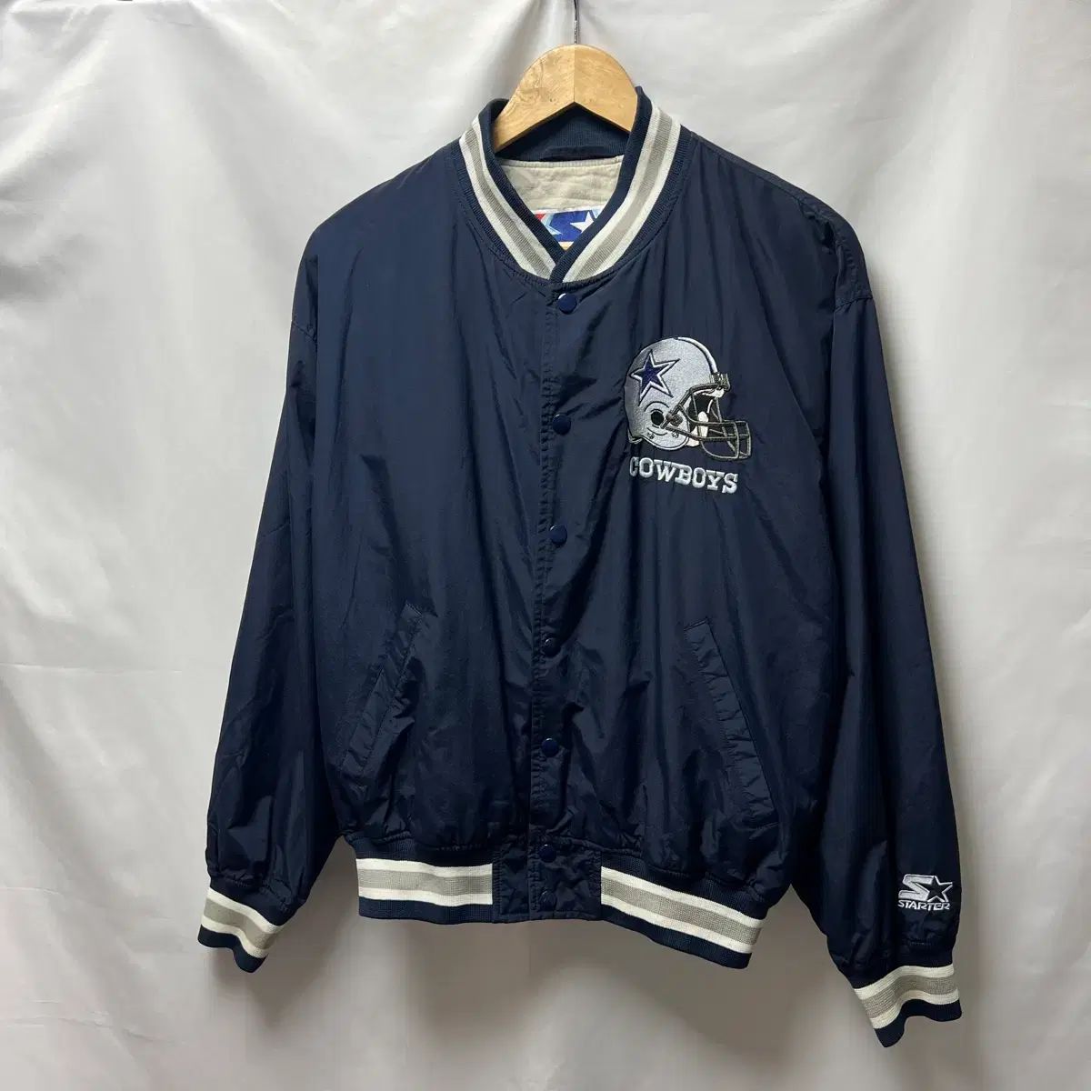正規品/L スターター NFL 90s ダラス カウボーイズ ネイビー