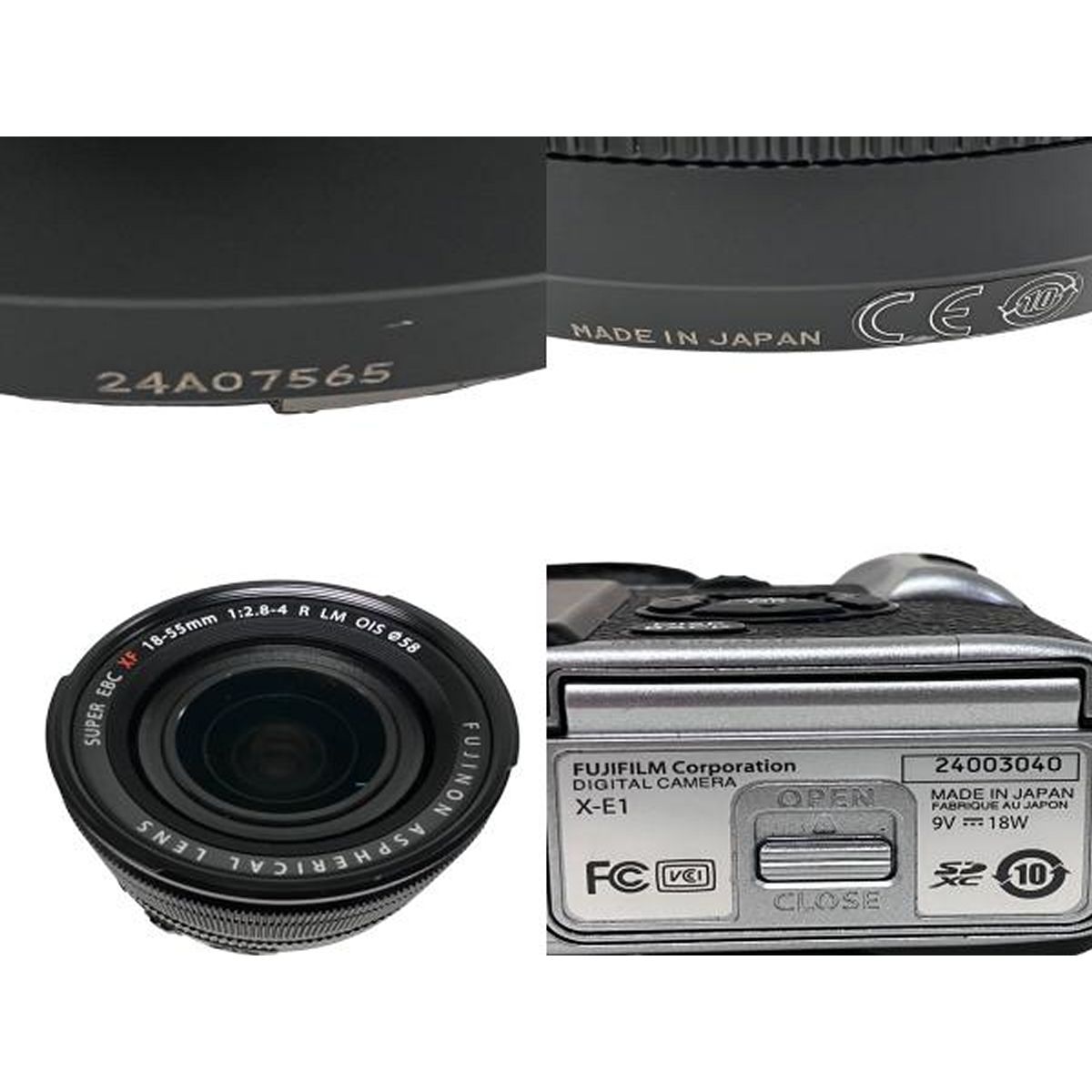 FUJIFILM X-E1 SUPER EBC XF 18-55mm f2.8-4 R LM OIS フジフィルム