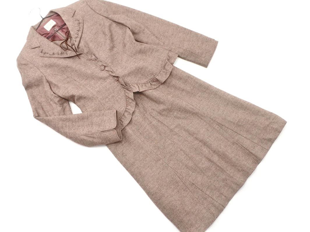 Aylesbury アリスバーリー カシミヤ混 セットアップ size9/ボルドー