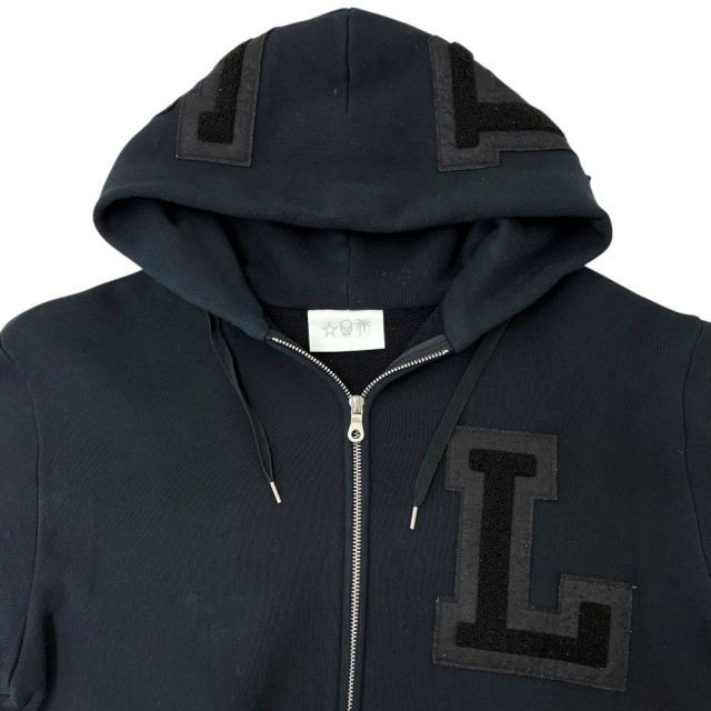 lucien pellat-finet ロゴ パーカー サイズL ブラック ルシアン