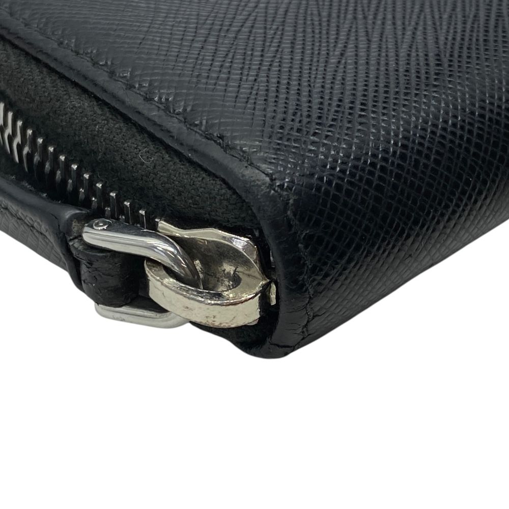 プラダ ラウンドファスナー 6連 キーケース サフィアーノ レザー ロゴ