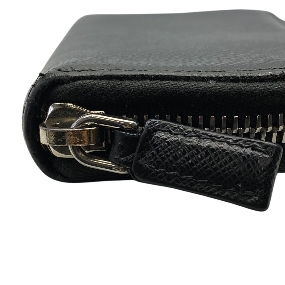 プラダ ラウンドファスナー 6連 キーケース サフィアーノ レザー ロゴ