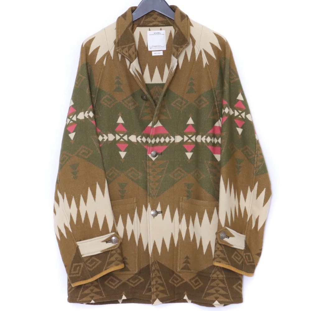 VISVIM HOPILAND COAT NATIVE BLANKET サイズ2 ブラウン 0123105013005