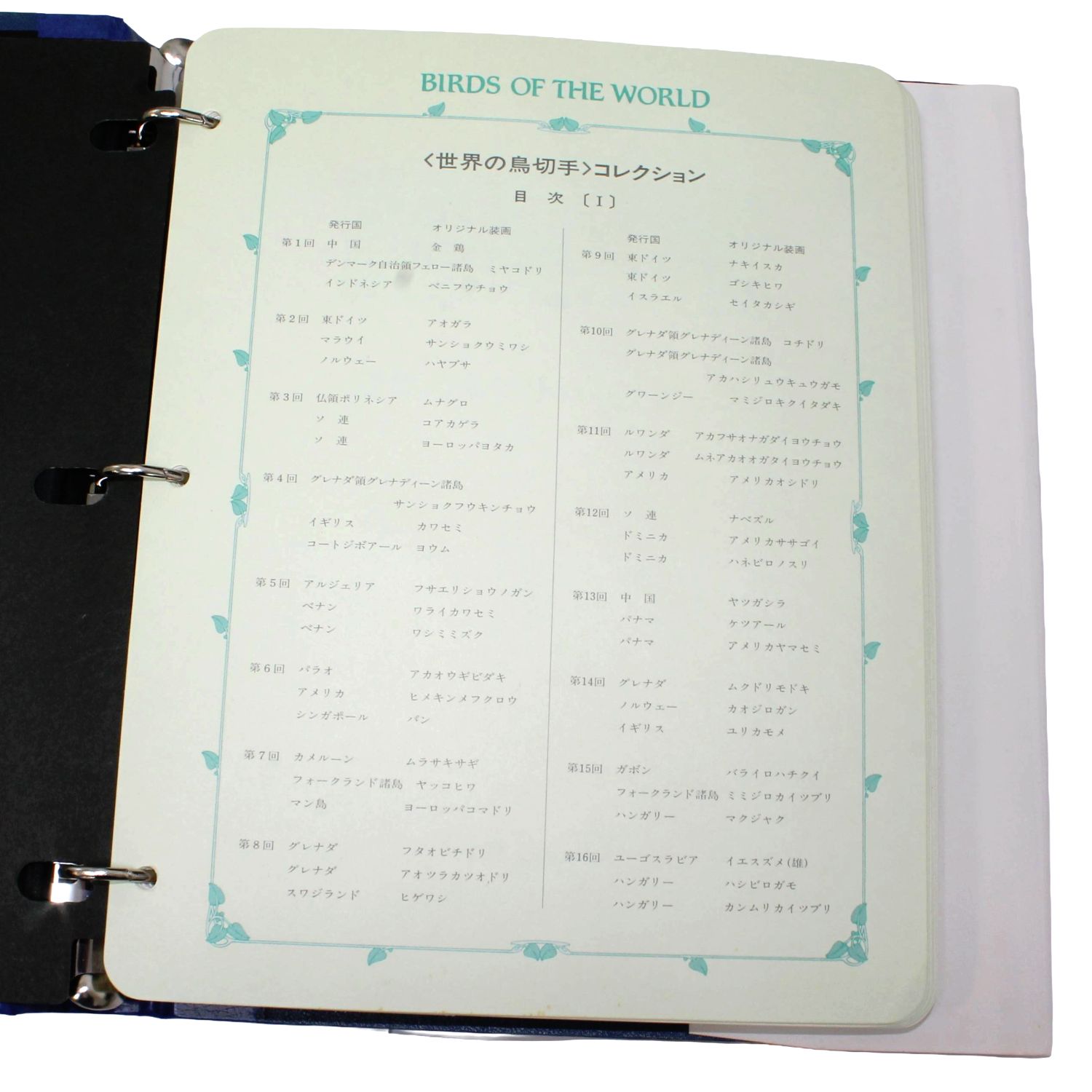 希少】世界の鳥切手コレクション 1巻&2巻セット 郵趣サービス社 外国