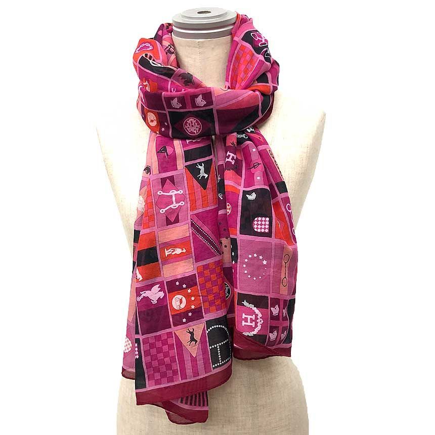 希少 HERMES エルメス ストール ショール VOYAGE EN HERMES CHE CHE