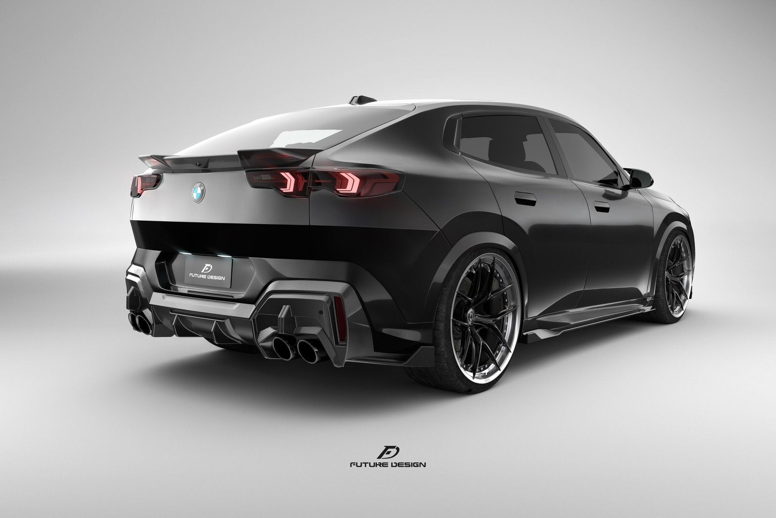 【FUTURE DESIGN 正規品】BMW Xシリーズ X2 U10 M35i専用 リアディフューザー 本物DryCarbon ドライカーボン カスタム エアロ