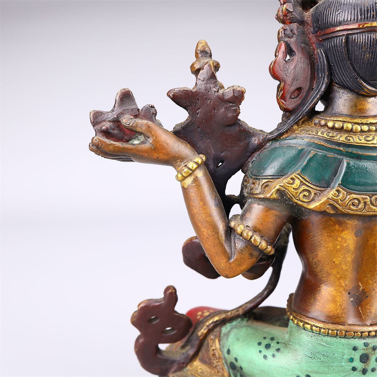 唐物 チベット密教 【銅製】 彩絵 仏像／美品Z！DA908 - メルカリ