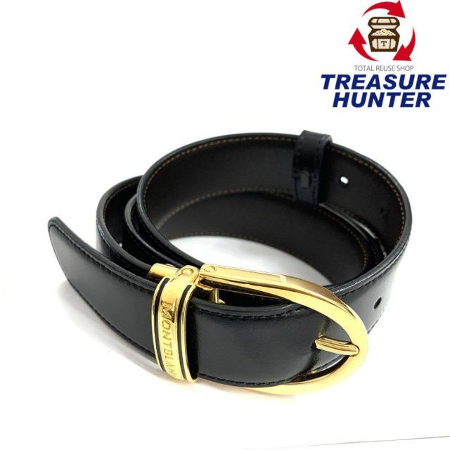 MONTBLANC(モンブラン) リバーシブル レザーベルト ブラック/ブラウン