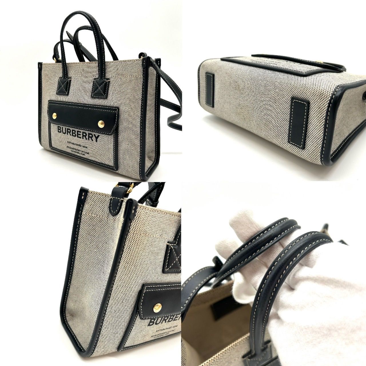 BURBERRY バーバリー ミニ フレヤ トート 2WAY ハンドバッグ