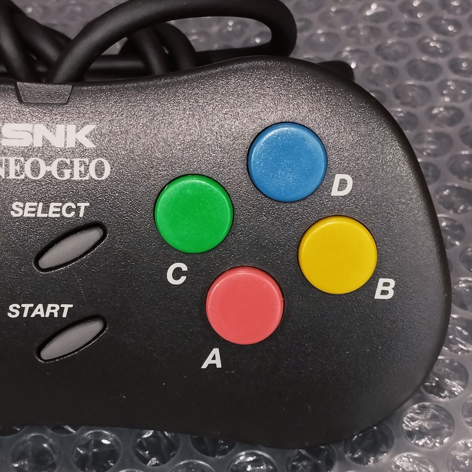 D28388】SNK NEO-GEO mini PAD コントローラー（ブラック）※ジャンク