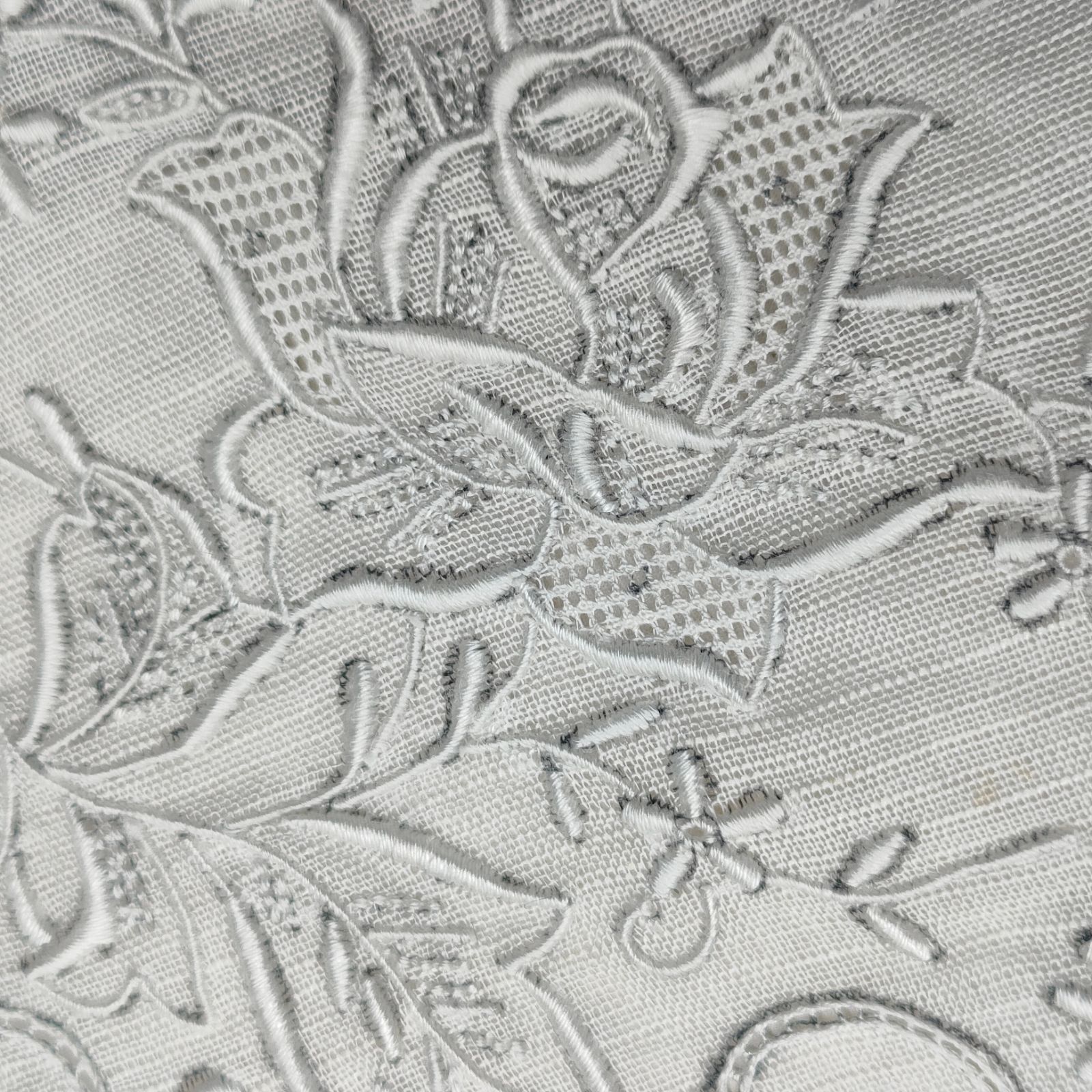 ⑮【美品】スワトウ SWATOW 汕頭 ハンカチ アンティーク 手刺繍 LINEN