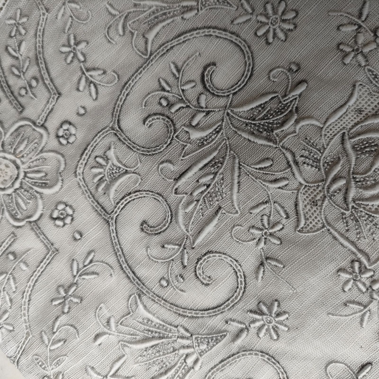 ⑮【美品】スワトウ SWATOW 汕頭 ハンカチ アンティーク 手刺繍 LINEN