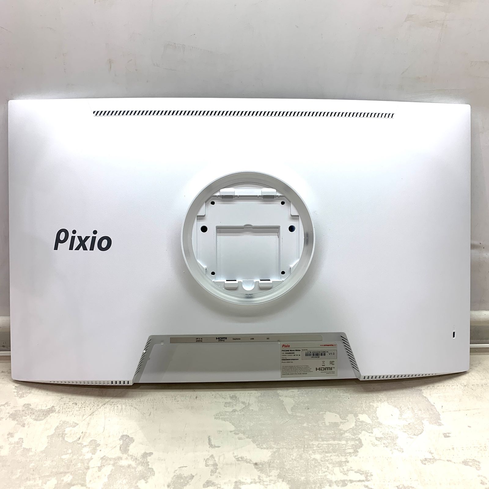 ジャンク品】Pixio PXC248 Wave White ゲーミングモニター 24インチ