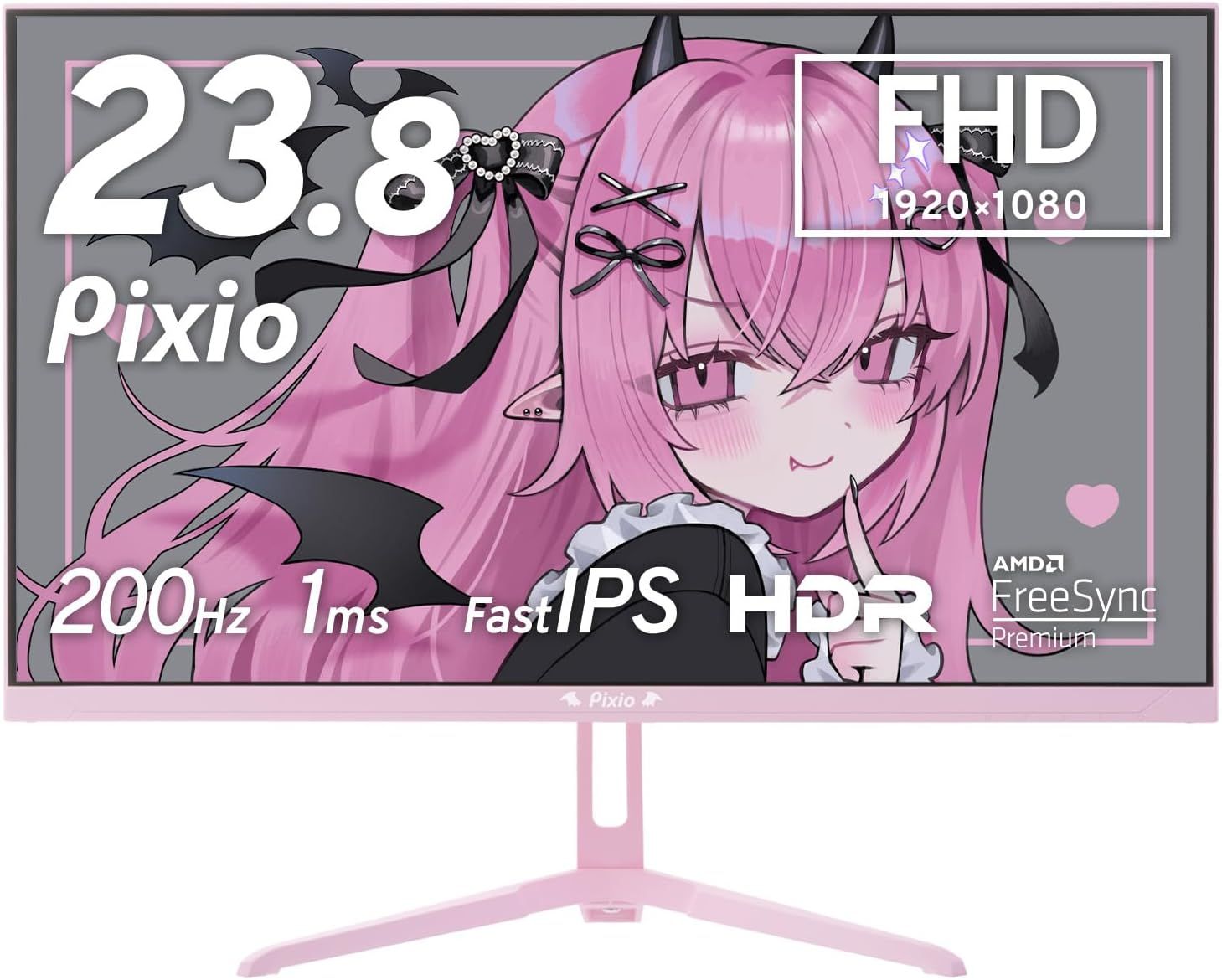 ジャンク品】Pixio PX248WAVEKDV ゲーミングモニター 23.8インチ 200Hz