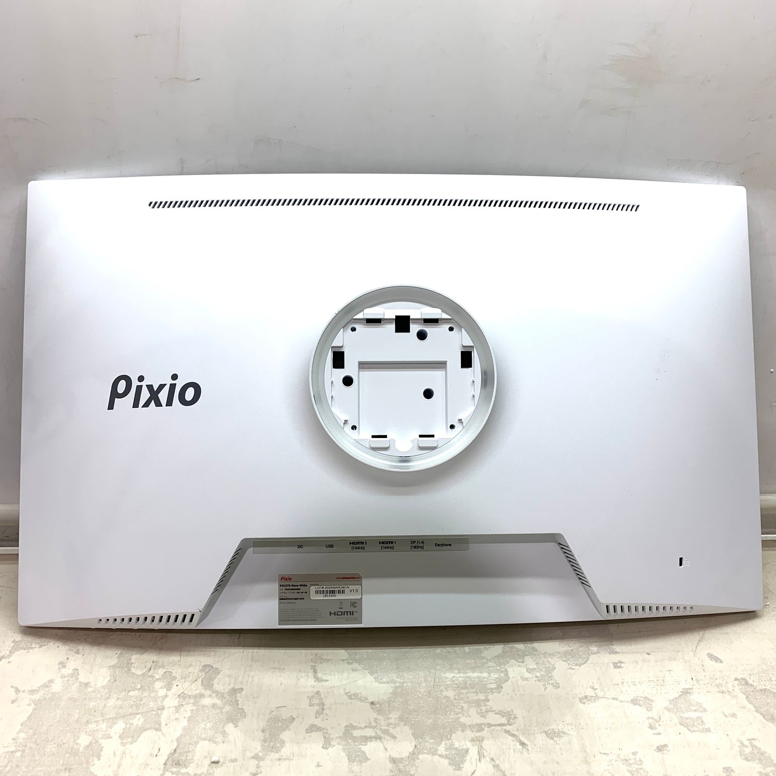 美品】Pixio PXC278 Wave White ゲーミングモニター 27インチ ホワイト