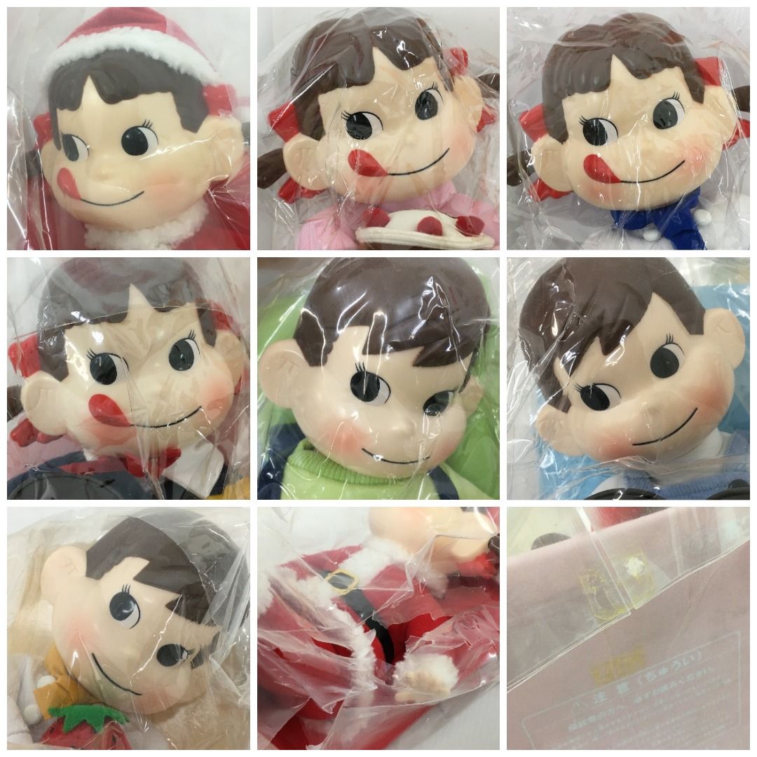 未使用 不二家 FUJIYA おすわりペコちゃん おすわりポコちゃん 人形 7