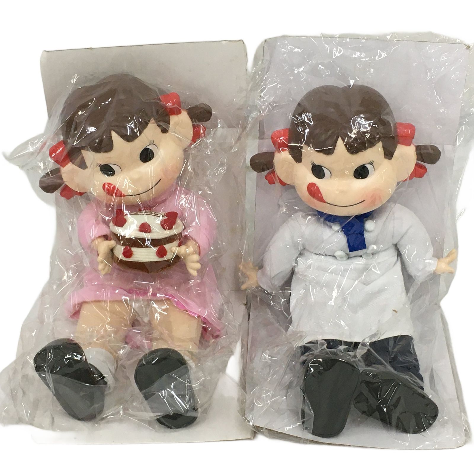 未使用 不二家 FUJIYA おすわりペコちゃん おすわりポコちゃん 人形 7