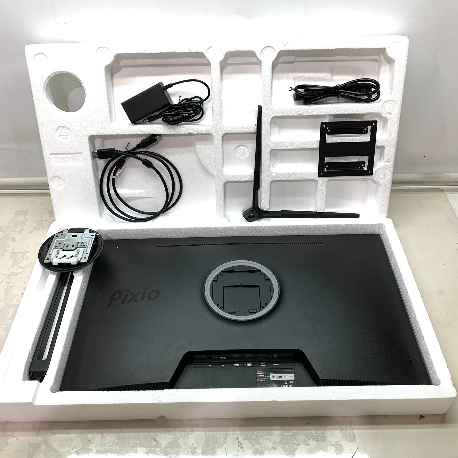 ジャンク品】Pixio PX278 WAVE Black 液晶ディスプレイ PX278WAVE 27