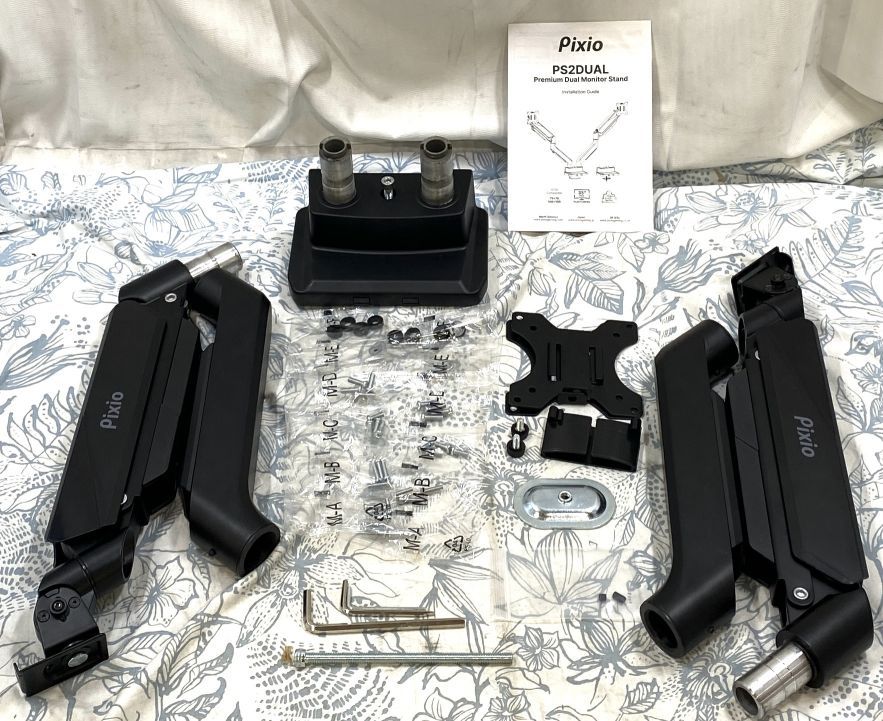 Pixio PS2D デュアルモニターアーム ブラック - メルカリ