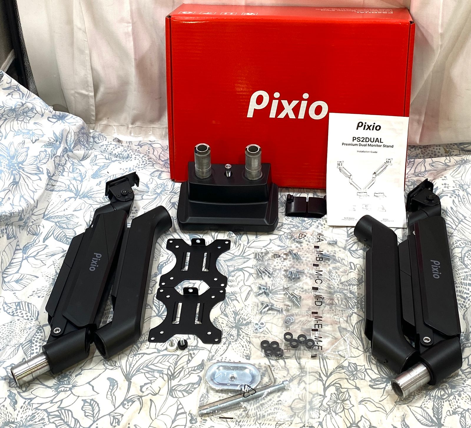 Pixio PS2D デュアルモニターアーム ブラック - メルカリ