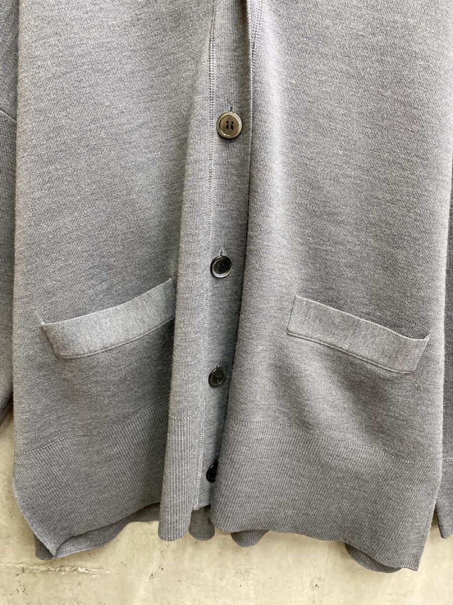 IENA イエナ スーパーファインスムース ポンチョカーディガン グレー