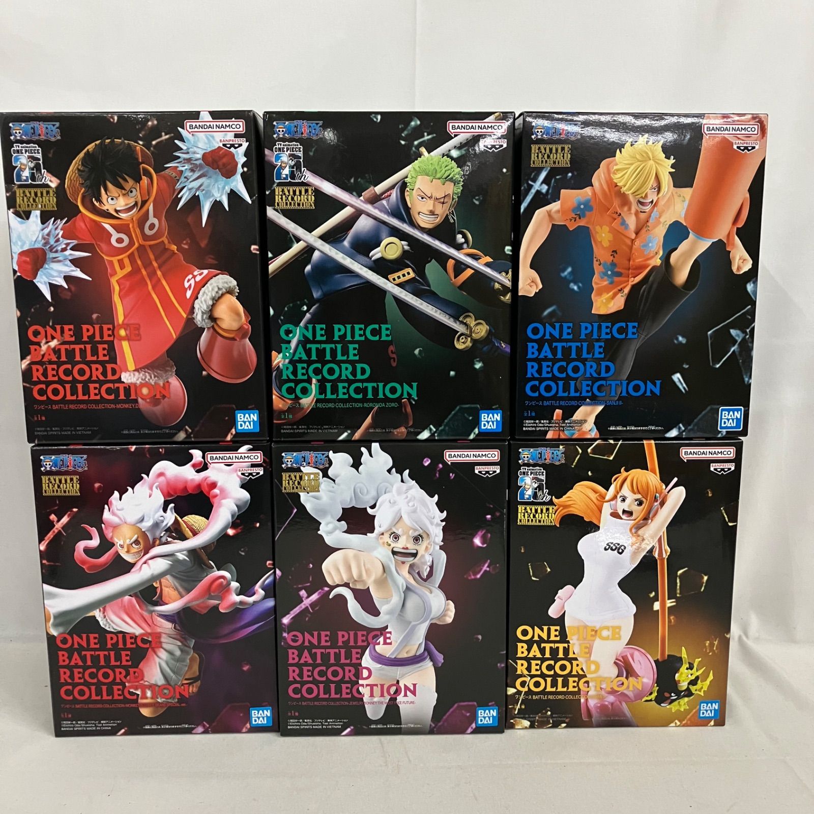 未開封 ワンピース BATTLE RECORD COLLECTION ルフィ ボニー 他