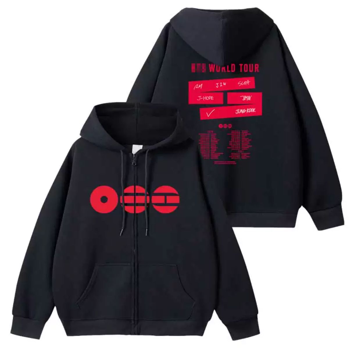 BTS ARIRANG 韓国限定 アリラン ジップフーディー Lサイズ BTS ARIRANG アリラン カムバ ジップアップフーディー(人間用) 045 黒