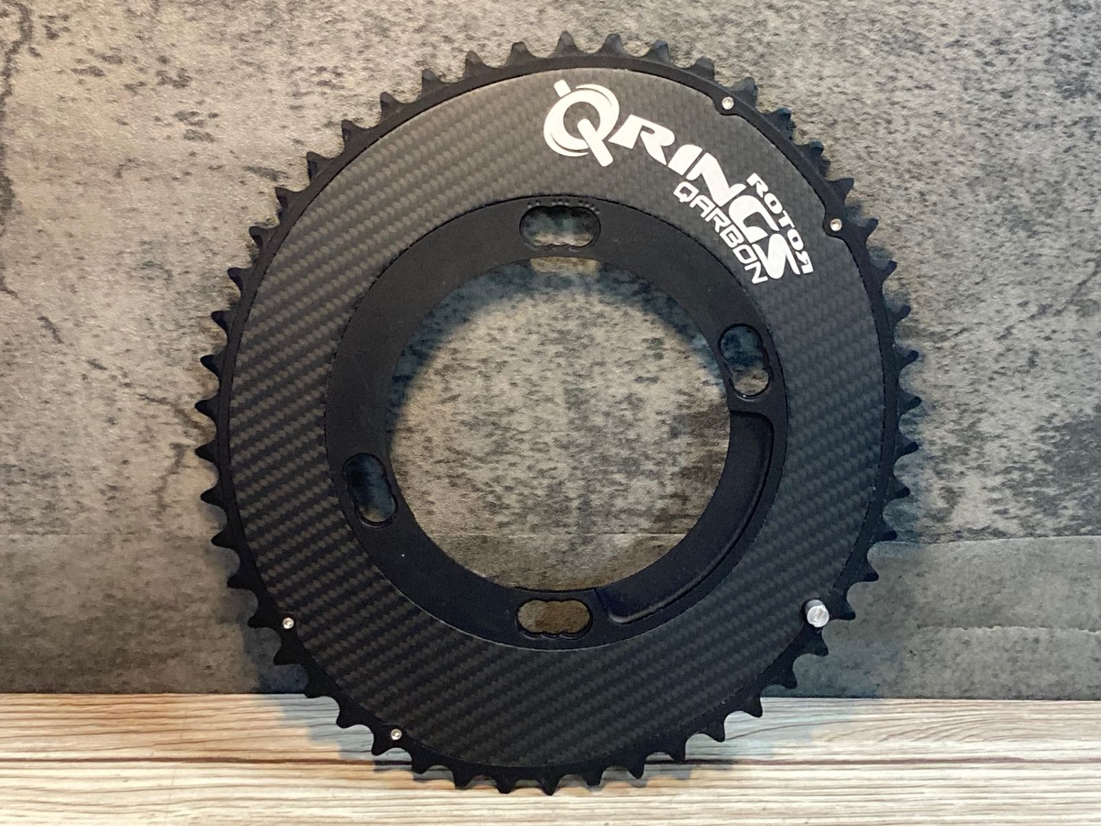 JR685 ローター ROTOR CARBON Q-RINGS 50T 楕円チェーンリング BCD110