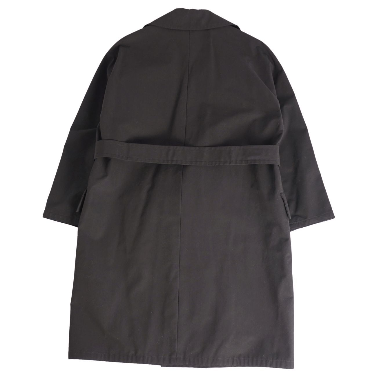 MACKINTOSH ブラック ロングコート ウエストベルト付き 美品 マッキントッシュ MACKINTOSH コート ベルト付き ロングコート