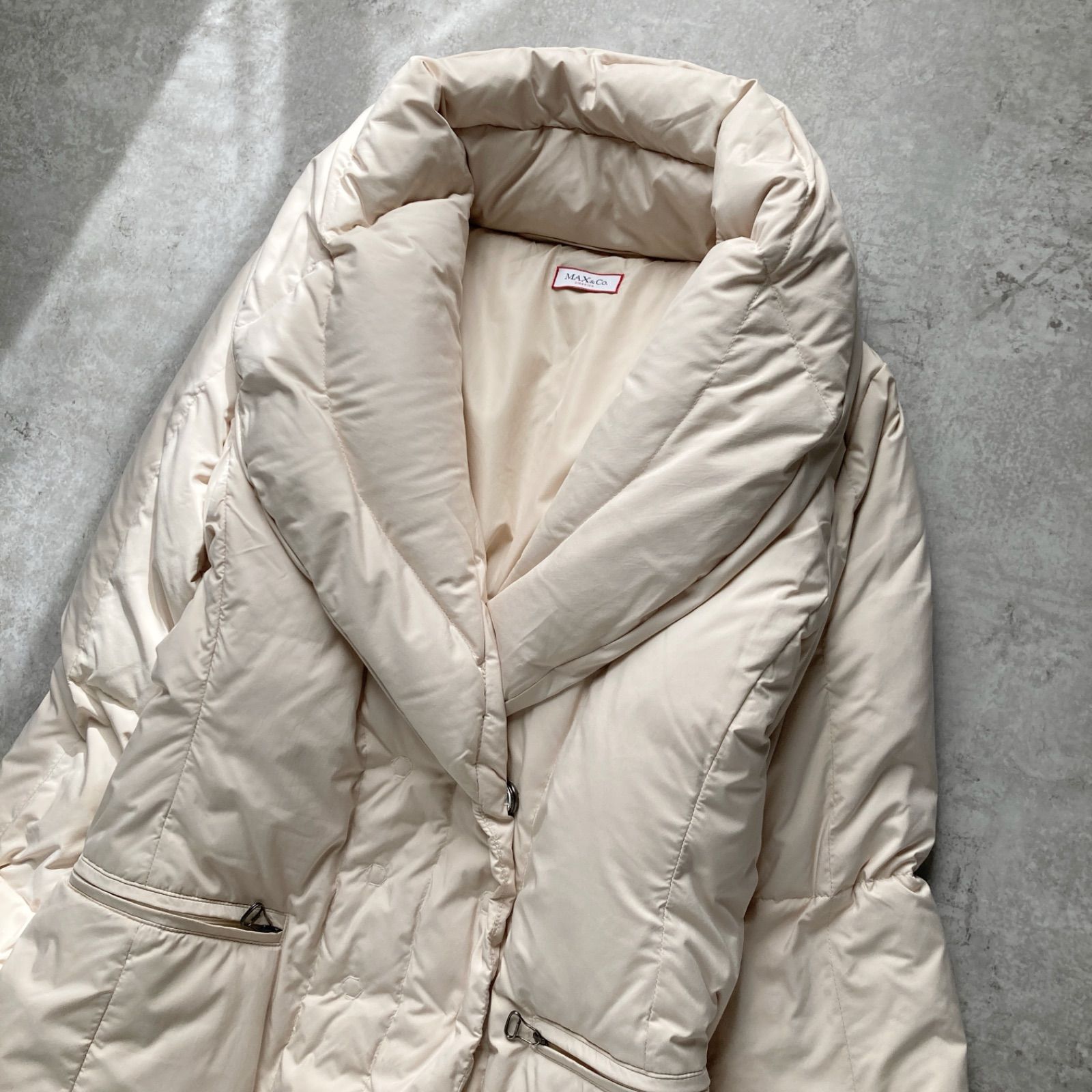 良品 MAX&Co. マックスアンドコー ダウンコート ボリューム襟 小顔効果