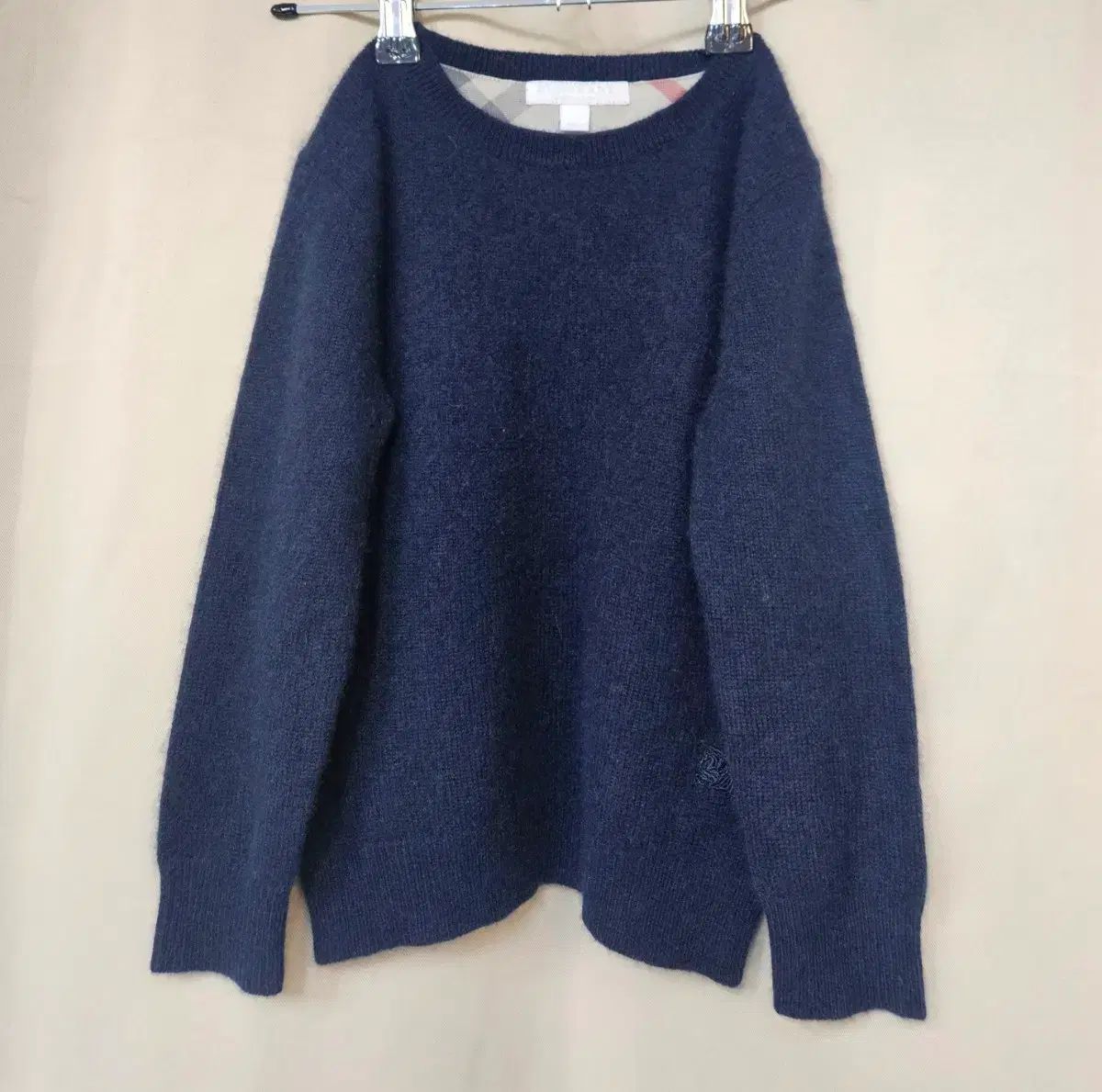バーバリー ネイビー カシミア100 セーター 身長110 カシミヤ ニット 