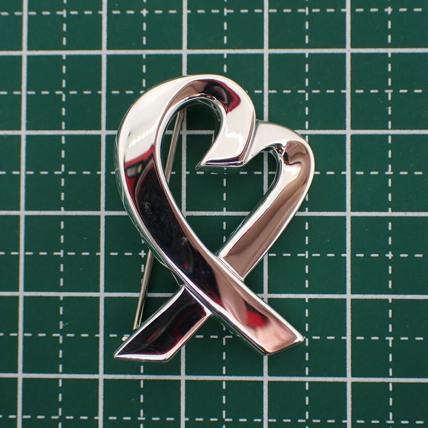 ティファニー 925 ラビングハート ブローチ//j140-46 - メルカリ