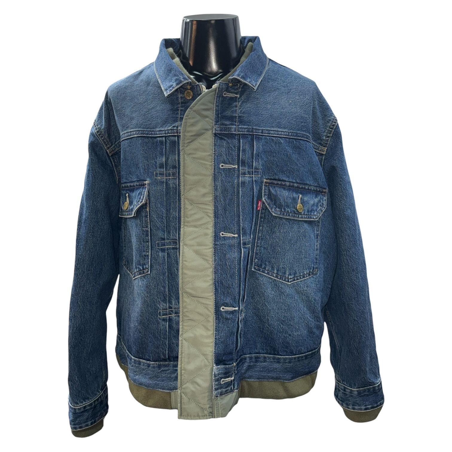 sacai / Levi's】サカイ リーバイス デニム × ナイロンツイル MA-1